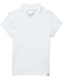 Abercrombie Kids Short Sleeve Slim Rib Mock Neck (Little Kids/Big Kids)