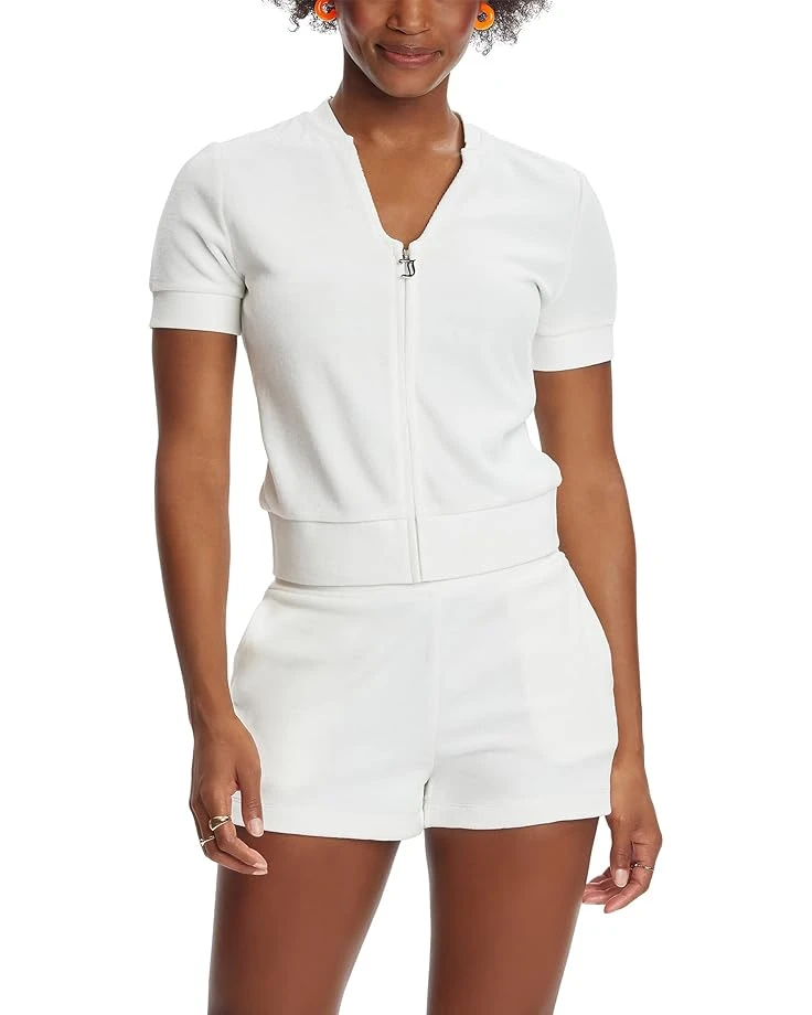 Juicy Couture Short Sleeve Zip Front 2 Juicy Couture Short Sleeve Zip Front