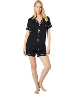 Kickee Pants Short Sleeve Collared Pajama Set With Shorts