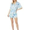 Tommy Bahama Short Sleeve Crop Pants PJ Set -Clothing Sale Shop 61hbiGK6fYL. AC SR736920
