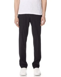 Theory Men's Dashed Pinstripe Trousers