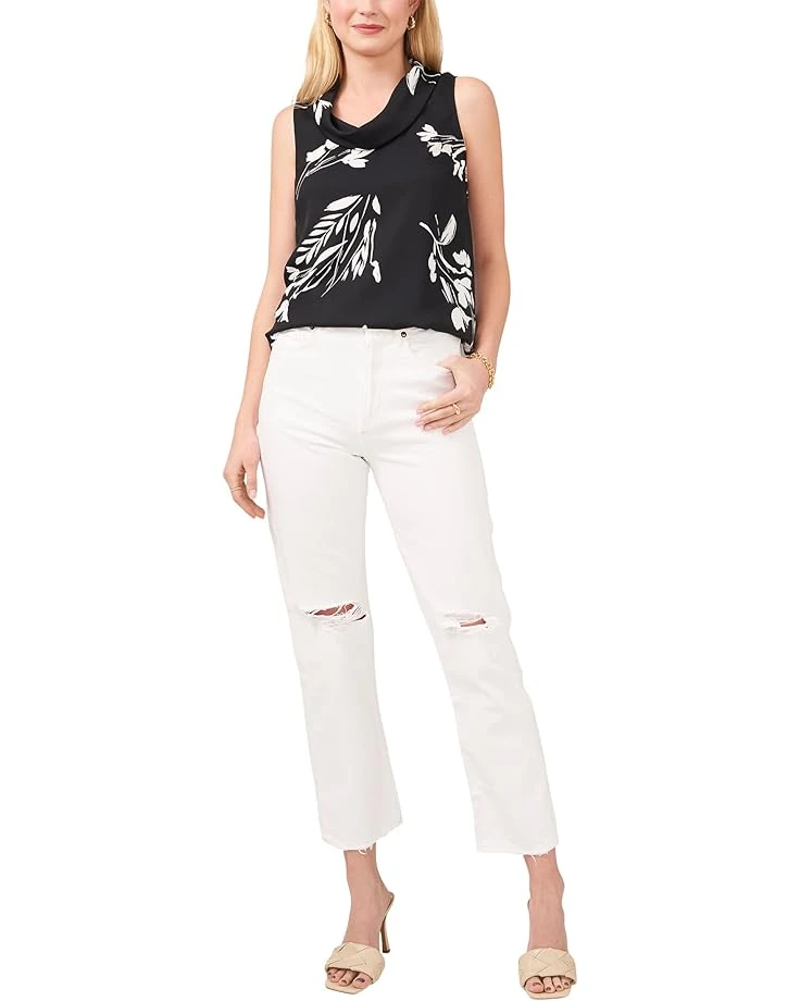 Vince Camuto Sleeveless Cowl Neck Floral Whispers Blouse 3 Vince Camuto Sleeveless Cowl Neck Floral Whispers Blouse