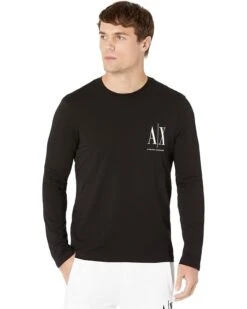Armani Exchange Icon Logo Long Sleeve Tee