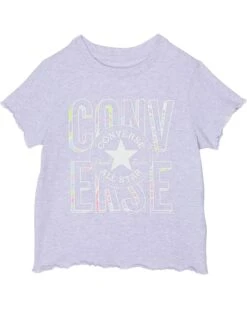 Converse Kids Marble Wordmark Babydoll Top (Big Kids)