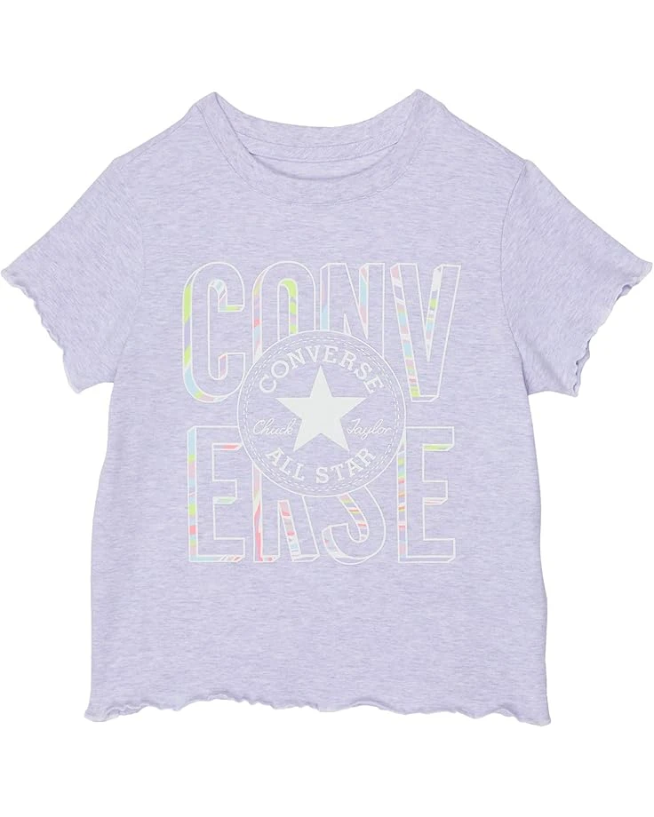 Converse Kids Marble Wordmark Babydoll Top (Big Kids) 3 Converse Kids Marble Wordmark Babydoll Top (Big Kids)