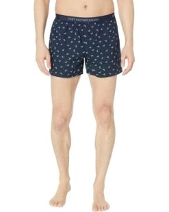 Emporio Armani Yarn-Dyed Woven Boxer