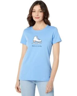 Life Is Good Have An Ice Day Skate Short Sleeve Crusher™ Crew