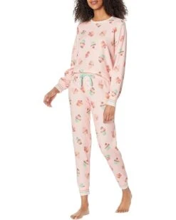 P.J. Salvage Cupcake Dreams Waffle Thermal PJ Set