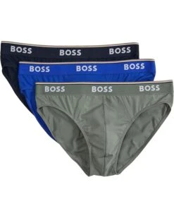 BOSS 3-Pack Bold Logo Solid Briefs