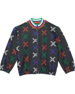 Kenzo Kids Zip-Up Jacket All Over Logo (Little Kids)
