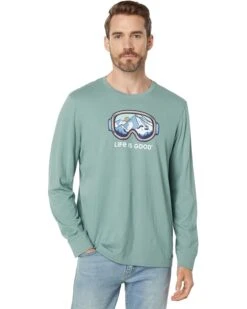 Life Is Good Ski Goggle Landscape Long Sleeve Crusher™ Tee
