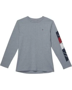 Tommy Hilfiger Kids Knockout Script Long Sleeve Tee (Big Kids)