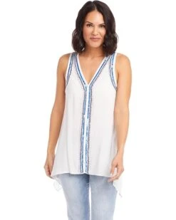 Karen Kane Beaded Tank