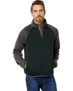 Lucky Brand Los Feliz Fleece Color-Block Mock Neck