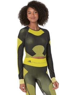 Adidas By Stella McCartney Truestrength Seamless Long Sleeve Crop HN2882
