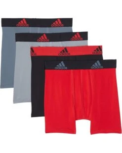 Adidas Kids Performance Boxer Briefs Underwear 4-Pack (Big Kids)