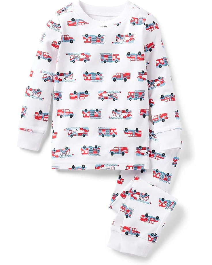 Janie And Jack Firetruck Tight Fit Sleepwear (Toddler/Little Kids/Big Kids) 3 Janie And Jack Firetruck Tight Fit Sleepwear (Toddler/Little Kids/Big Kids)