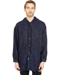 Faith Connexion Tweed Hooded Oversize Shirt