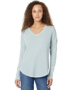 Mod-o-doc Slub Jersey Long Sleeve V-Neck Tunic