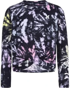 Hurley Kids Long Sleeve Cross Front Graphic T-Shirt (Big Kids)