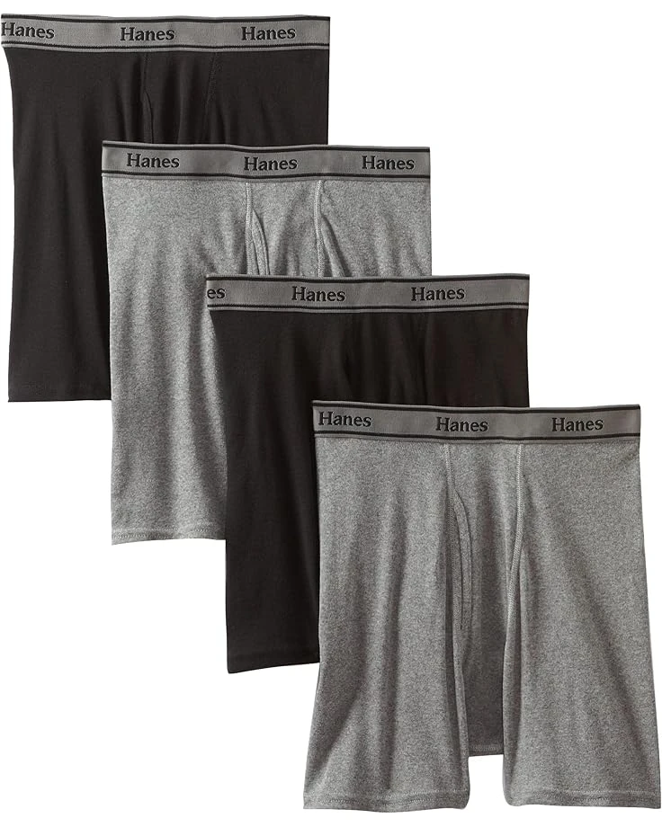 Hanes Hanes Ultimate Men's 4-Pack FreshIQ Tagless Cotton Boxer With ComfortFlex Waistband Briefs 3 Hanes Hanes Ultimate Men's 4-Pack FreshIQ Tagless Cotton Boxer With ComfortFlex Waistband Briefs