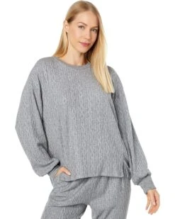 P.J. Salvage The Tramway Cable Knit Fleece Crew Neck
