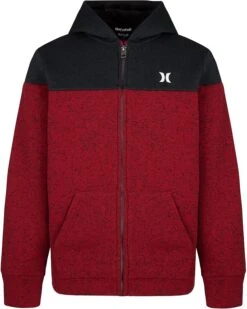 Hurley Kids Fleece Zip-Up Hoodie (Little Kids)